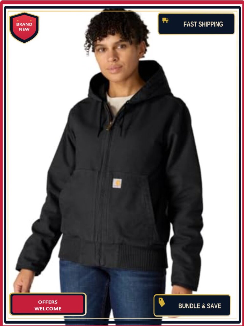 Heavyweight Cotton Duck Insulated Anorak Jacket with Thinsulate Lining